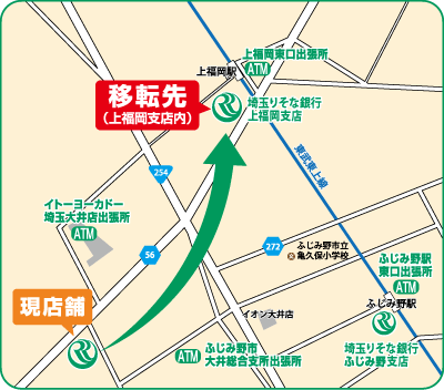 「埼玉りそな銀行 大井支店」の地図