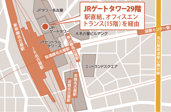 「セブンデイズプラザ なごやえきまえ」の地図