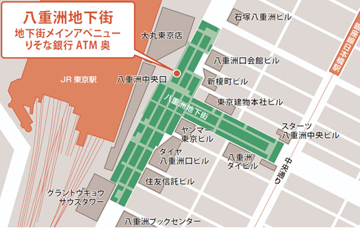 「つみたてプラザやえす」の地図